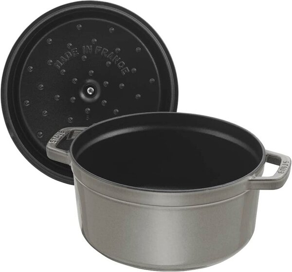 Litinový hrnec Staub 24 cm, šedý