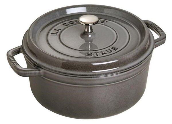 Litinový hrnec Staub 24 cm, šedý