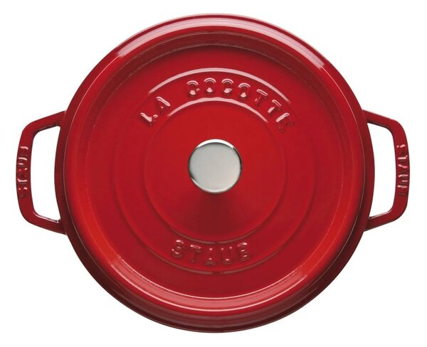 Litinový hrnec Staub 26 cm, višeň