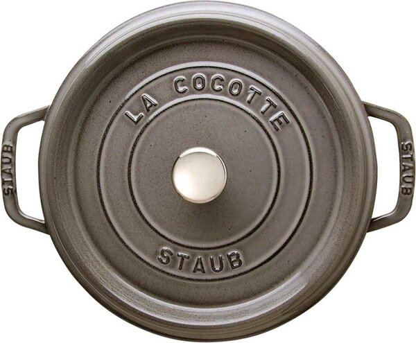 Litinový hrnec Staub 24 cm, šedý