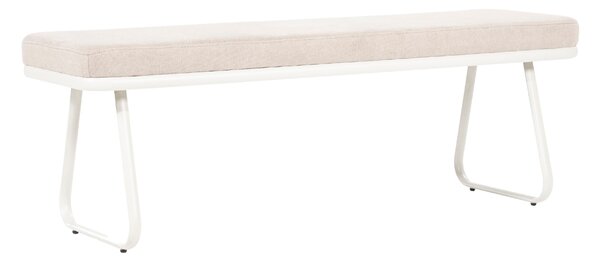 By-Boo Béžová čalouněná lavice Skola 140 cm