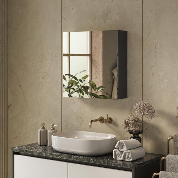 Koupelnová zrcadlová skříňka Vicco Lavia Antracit 60 x 60.2 cm, Model 66088
