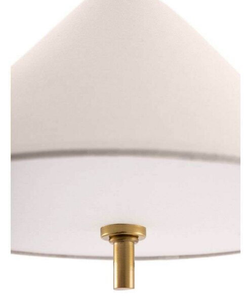 Závěsná svítidlo Globen Lighting, IRIS, stmívatelné, Béžová, Obývací pokoj, Tkanina / Textil, Vintage