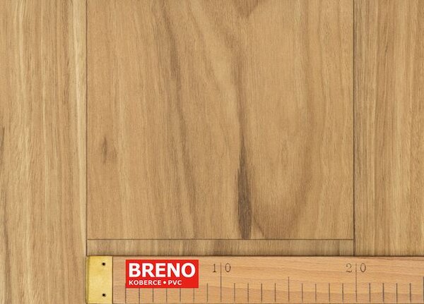 Breno PVC LINETEX Eucalyptus BB T65 - hnědé dřevo, šíře 400 cm