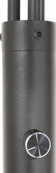 Steinhauer Stojací lampa Nox Light, 3 žárovky, černá, hnědý kabel, E27, Černá, Obývací pokoj / jídelna, kov