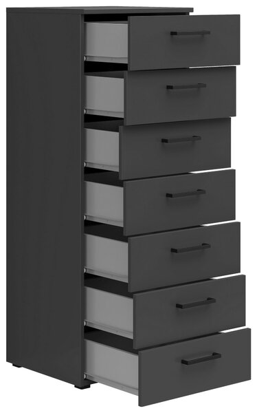 KOMODA, barvy grafitu, 45/115/40 cm Carryhome - Široké komody