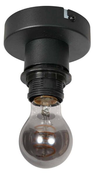 Anne Light Stropní světlo Bloeba, černé, bambusové tyče, Ø 31 cm, stmívatelný, Černá, Obývací pokoj / jídelna, kov