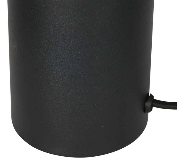 Anne Light Stolní lampa Bloeba, černá, bambusové tyče, Ø 31 cm, Černá, Obývací pokoj / jídelna, kov