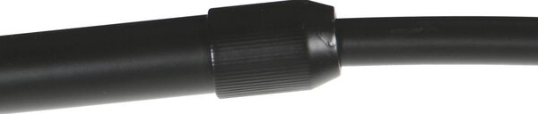 Anne Light Obloukové svítidlo Curve, černé, stínidlo na lampu z černého nylonu, Ø 60 cm, Černá, Obývací pokoj / jídelna, kov, Moderní