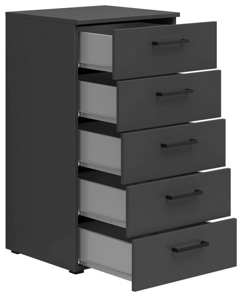 KOMODA, barvy grafitu, 45/83/40 cm Carryhome - Široké komody