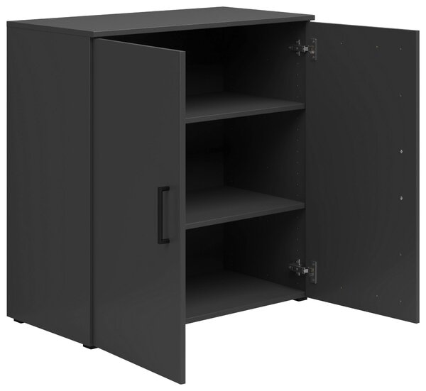 KOMODA, barvy grafitu, 80/83/40 cm Carryhome - Široké komody