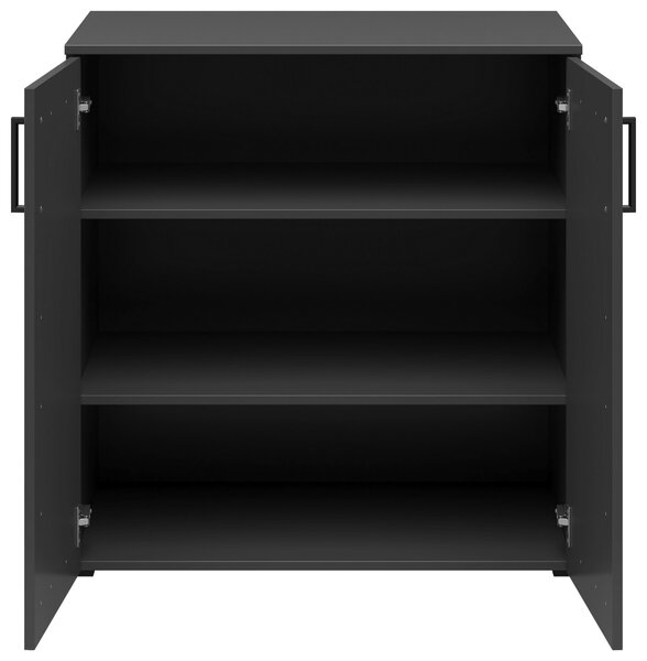 KOMODA, barvy grafitu, 80/83/52 cm Carryhome - Široké komody