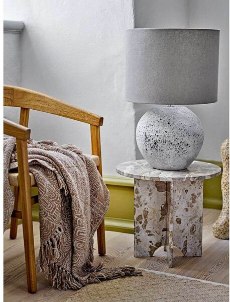 Stolní lampa Bloomingville, Béžová, Obývací pokoj, Tkanina / Textil