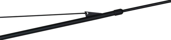 Steinhauer Nástěnné světlo Elegant Classy, černá/šedé plátno, dřevo, Černá, Obývací pokoj / jídelna, kov