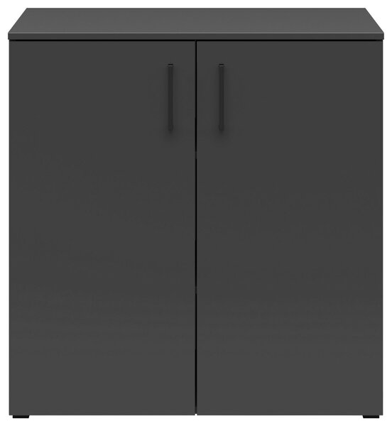 KOMODA, barvy grafitu, 80/83/52 cm Carryhome - Široké komody