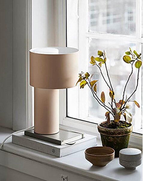 Stolní lampa Woud, Béžová, Obývací pokoj, Kov