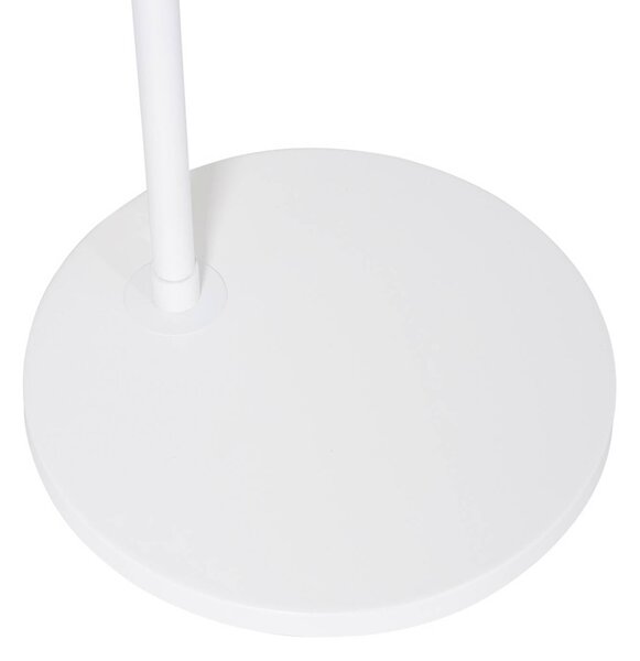 Steinhauer Stojací lampa Sparkled Light, bílá/přírodní bambusové pletivo, Bílá / opál, Obývací pokoj / jídelna, kov, Středozemní