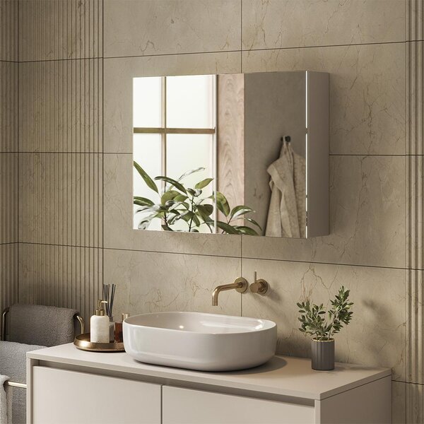 Koupelnová zrcadlová skříňka Vicco Lavia Kašmír 80 x 60.2 cm, Model 66097