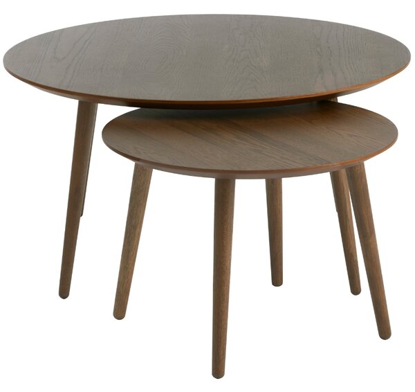 Unique Furniture Set dubových konferenčních stolků Adda 58/88 cm