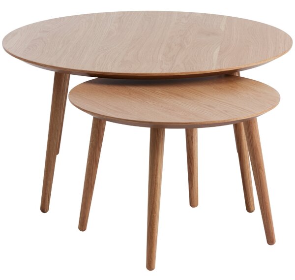 Unique Furniture Set dubových konferenčních stolků Adda 58/88 cm