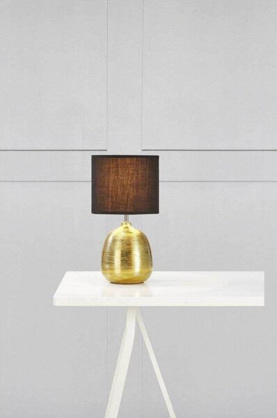 Stolní lampa Markslöjd, Zlatá / mosazná, Obývací pokoj, Tkanina / Textil