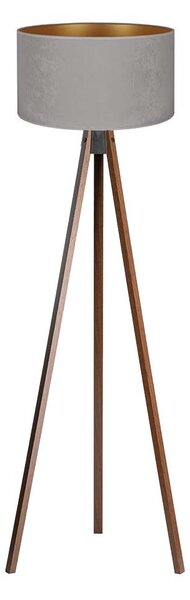 Brilagi - Stojací lampa VELVET 1xE27/60W/230V wenge/šedá
