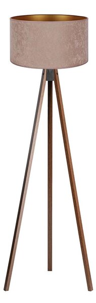 Brilagi - Stojací lampa VELVET 1xE27/60W/230V wenge/béžová