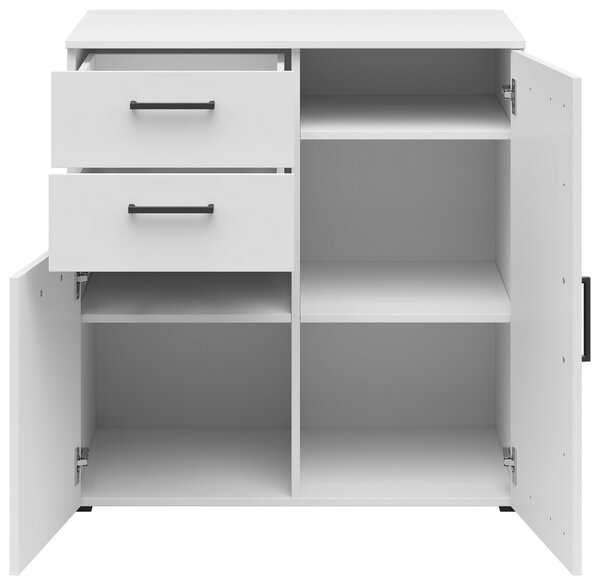 KOMODA, bílá, 80/83/52 cm Carryhome - Široké komody