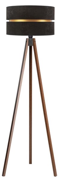 Duolla - Stojací lampa DUO 1xE27/60W/230V pr. 44 cm černá/wenge