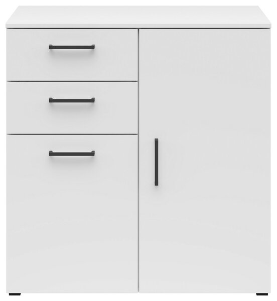 KOMODA, bílá, 80/83/52 cm Carryhome - Široké komody