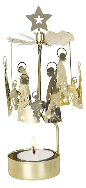 Rotující svícen Gold Holy Family