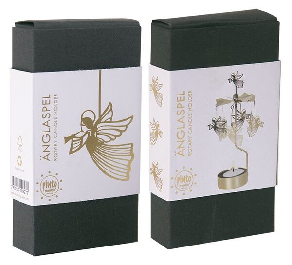 Rotující svícen Gold Angels