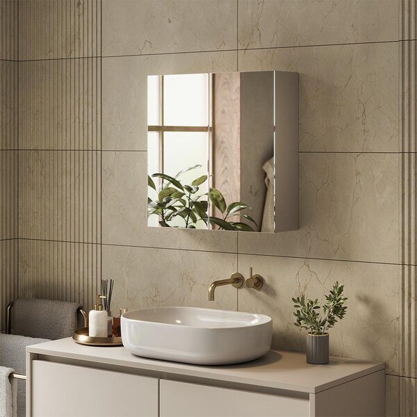 Koupelnová zrcadlová skříňka Vicco Lavia Kašmír 60 x 60.2 cm, Model 66089