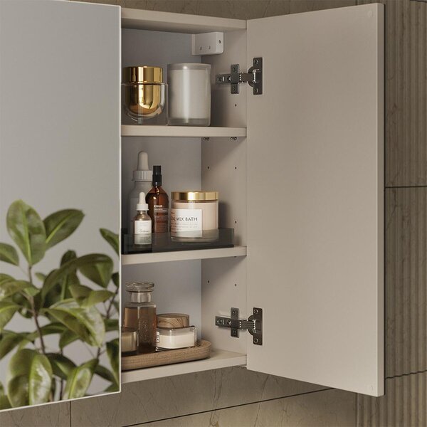 Koupelnová zrcadlová skříňka Vicco Lavia Kašmír 60 x 60.2 cm, Model 66089