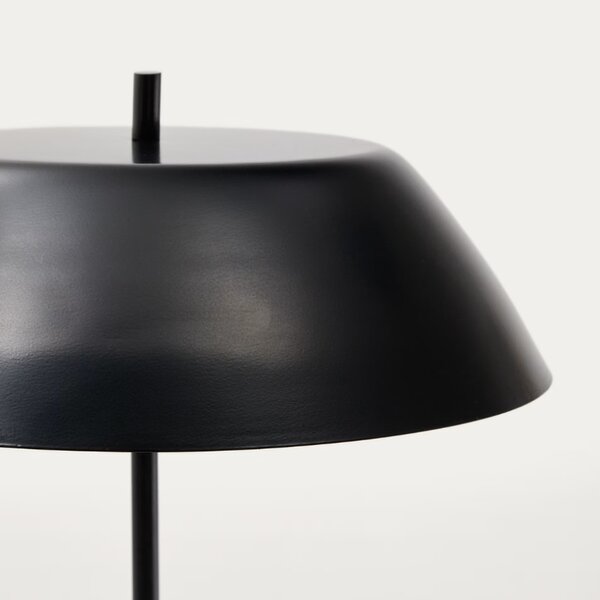 Černá kovová stolní lampa Kave Home Sayra