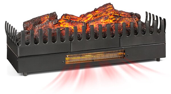 Klarstein Elektrický krb, elektrické ohřívače do obývacího pokoje a interiéru, elektrický krb s LED plameny a ovládáním pomocí aplikace, volně stojící krb, ventilátorový ohřívač s časovačem, termostat, ohřívač 2000 W