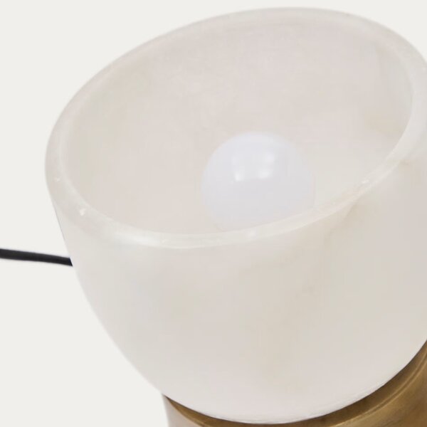 Bílá stolní lampa Kave Home Shenli