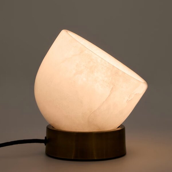 Bílá stolní lampa Kave Home Shenli