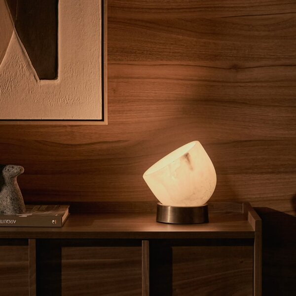 Bílá stolní lampa Kave Home Shenli