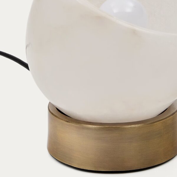 Bílá stolní lampa Kave Home Shenli
