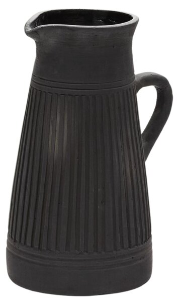 Černá terakotová váza Kave Home Menre 34 cm