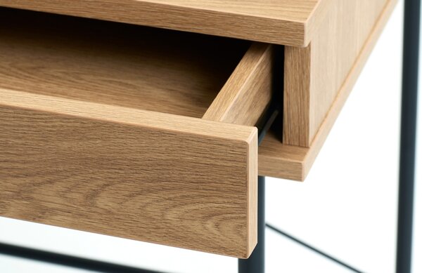 -25 % Dny MOMENTI– Unique Furniture Pracovní stůl Pensacola 120 x 60 cm s dubovým dekorem