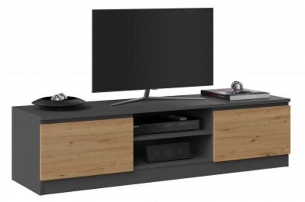 Televizní stolek RTV M120 - antracit/dub artisan