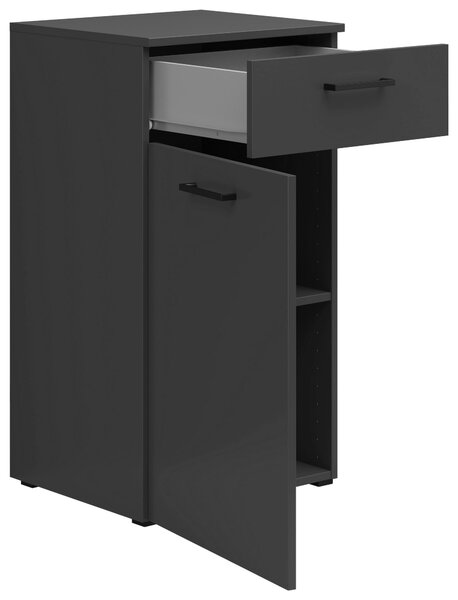 KOMODA, barvy grafitu, 45/83/40 cm Carryhome - Široké komody