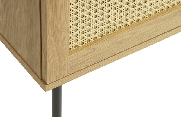 Unique Furniture Komoda Pensacola 140 x 40 cm s dubovým dekorem