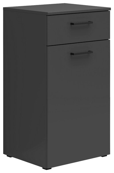 KOMODA, barvy grafitu, 45/83/40 cm Carryhome - Široké komody