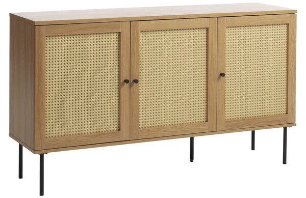 Unique Furniture Komoda Pensacola 140 x 40 cm s dubovým dekorem
