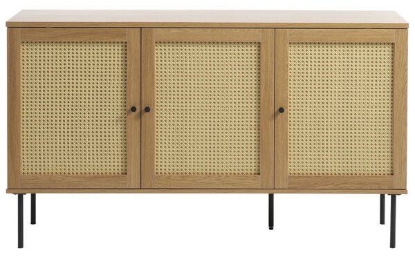 Unique Furniture Komoda Pensacola 140 x 40 cm s dubovým dekorem