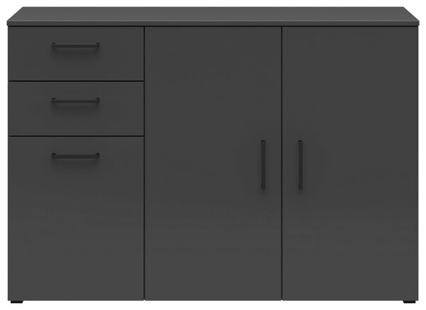 KOMODA, barvy grafitu, 120/83/40 cm Carryhome - Široké komody