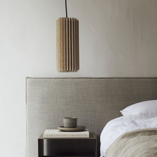 Závěsná svítidlo Watt & Veke, Alba, stmívatelné, Hnědá / Rezavá, Ložnice, Tkanina / Textil, Design